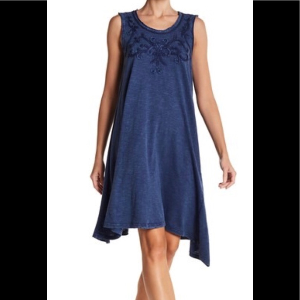 Max studio sleeveless navy blue XS dress